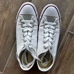 Women’s White Chuck Taylor’s Converse Sneakers